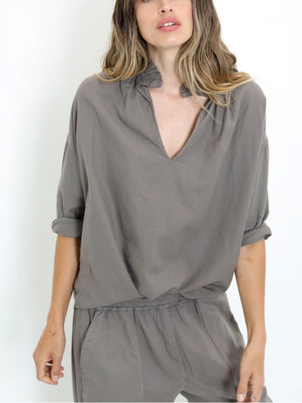 A Shirt Thing "Penelope" shirt in "Aspen/Stone" M/L